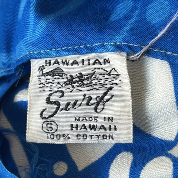 Hawaiian Surf Blue Tropical Floral Sheath Sleeveless Maxi Dress Size Small - Picture 5 of 10